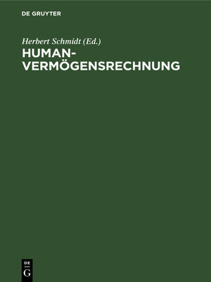 cover image of Humanvermögensrechnung